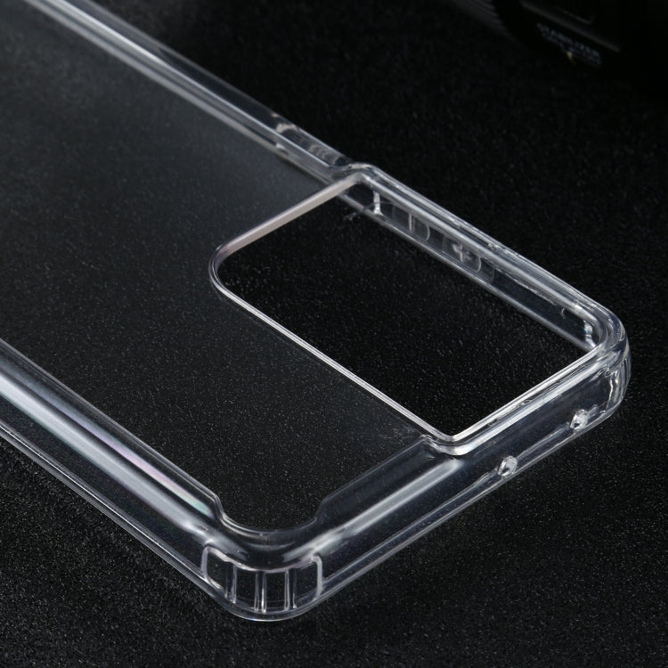 For Samsung Galaxy S21 Ultra 5G Four-corner Shockproof Transparent TPU + PC Protective Case