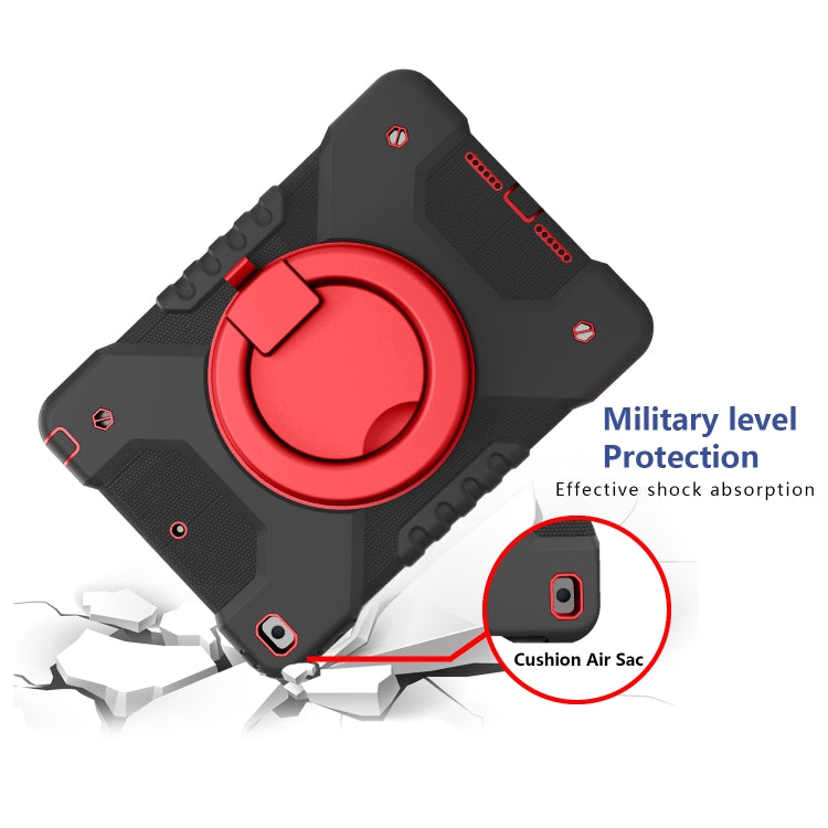 Shockproof Colorful Silicone + PC Protective Case with Holder & Shoulder Strap & Pen Slot For iPad 10.2 2021 / 2020 / 2019 & (2020)
