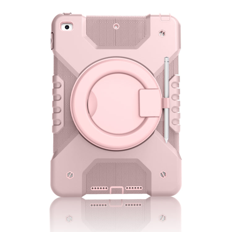 Shockproof Colorful Silicone + PC Protective Case with Holder & Shoulder Strap & Pen Slot For iPad 10.2 2021 / 2020 / 2019 & (2020)