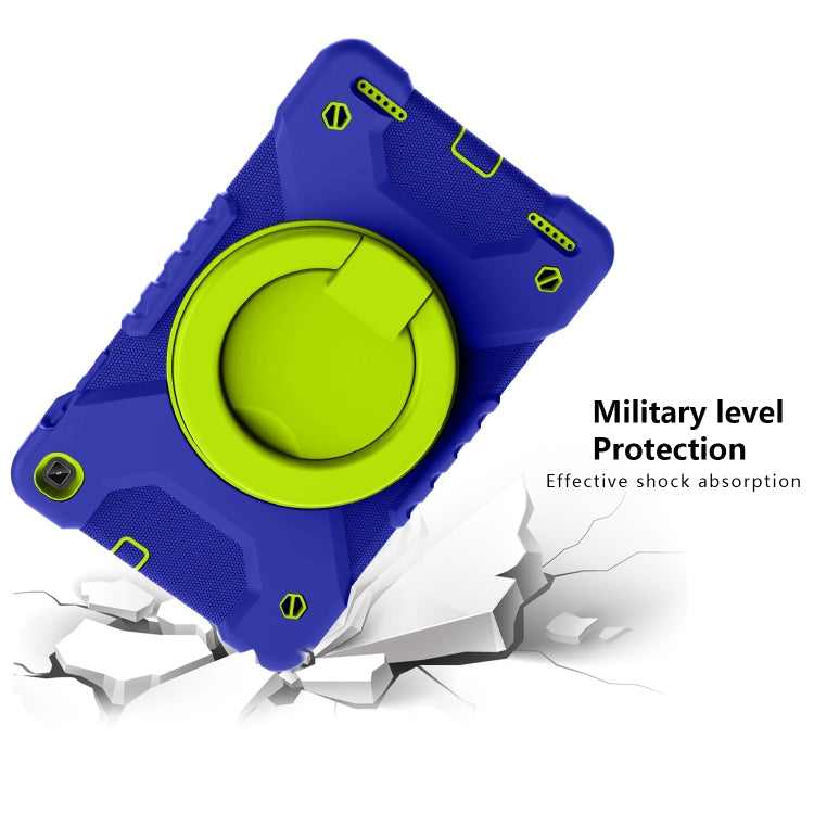 For Samsung Galaxy Tab A 10.1 (2019) T510 / T515 Shockproof Colorful Silicone + PC Protective Case with Holder & Shoulder Strap & Pen Slot