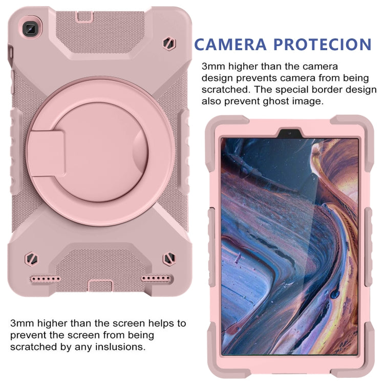 For Samsung Galaxy Tab A 10.1 (2019) T510 / T515 Shockproof Colorful Silicone + PC Protective Case with Holder & Shoulder Strap & Pen Slot