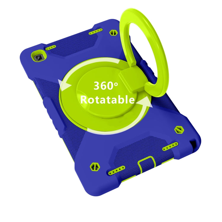 For Samsung Galaxy Tab A7 10.4 (2020) T500 / T505 Shockproof Colorful Silicone + PC Protective Case with Holder & Shoulder Strap & Pen Slot