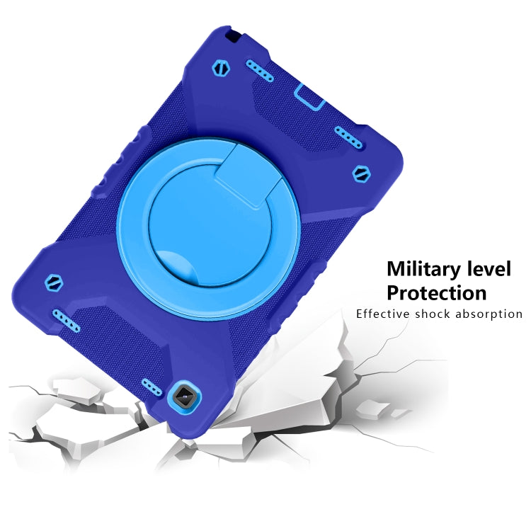 For Samsung Galaxy Tab A7 10.4 (2020) T500 / T505 Shockproof Colorful Silicone + PC Protective Case with Holder & Shoulder Strap & Pen Slot