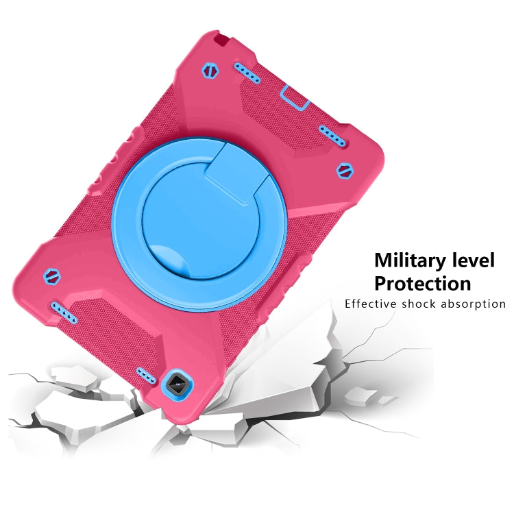 For Samsung Galaxy Tab A7 10.4 (2020) T500 / T505 Shockproof Colorful Silicone + PC Protective Case with Holder & Shoulder Strap & Pen Slot