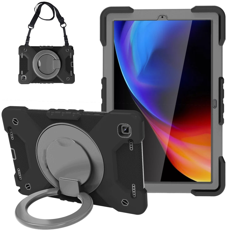 For Samsung Galaxy Tab A7 10.4 (2020) T500 / T505 Shockproof Colorful Silicone + PC Protective Case with Holder & Shoulder Strap & Pen Slot