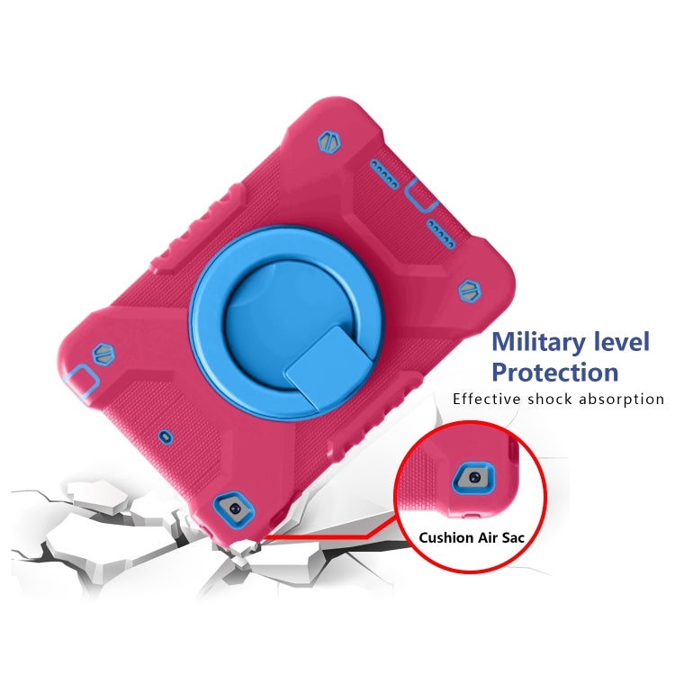 Shockproof Colorful Silicone + PC Protective Case with Holder & Shoulder Strap & Pen Slot For iPad mini 4 / 5