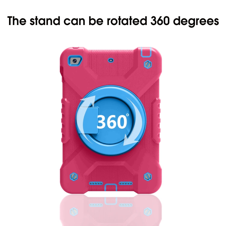 Shockproof Colorful Silicone + PC Protective Case with Holder & Shoulder Strap & Pen Slot For iPad mini 4 / 5