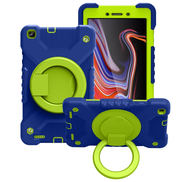 For Samsung Galaxy Tab A 8.0 (2019) T290 / T295 Shockproof Colorful Silicone + PC Protective Case with Holder & Shoulder Strap & Pen Slot