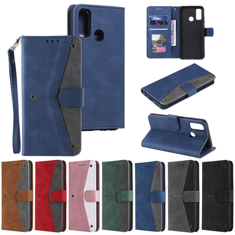 For Motorola Moto G30 / G10 Stitching Calf Texture Horizontal Flip Leather Case with Holder & Card Slots & Wallet