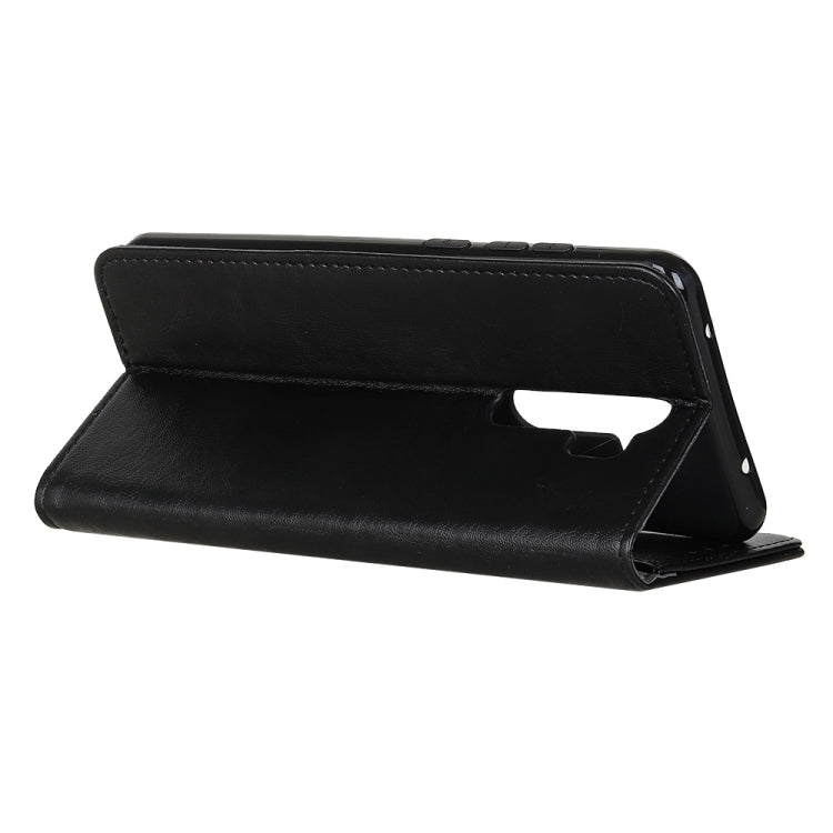 For OPPO A9 (2020) Magnetic Retro Crazy Horse Texture Horizontal Flip Leather Case with Holder & Card Slots
