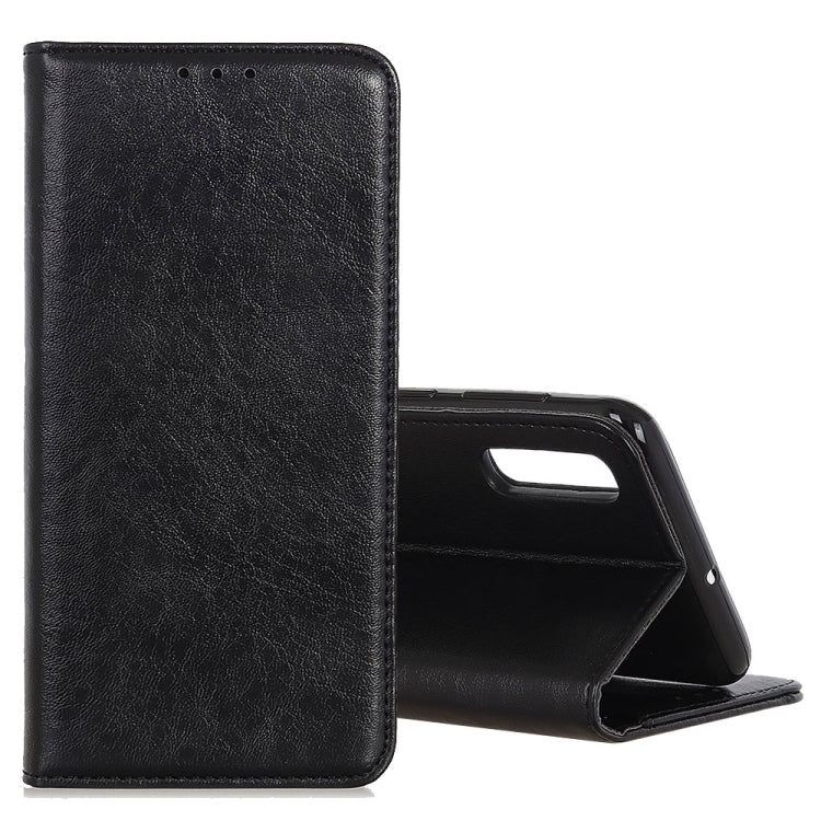 For Galaxy A70s Magnetic Retro Crazy Horse Texture Horizontal Flip Leather Case with Holder & Card Slots