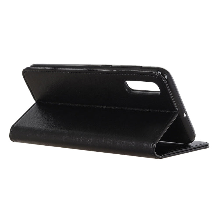 For Galaxy A70s Magnetic Retro Crazy Horse Texture Horizontal Flip Leather Case with Holder & Card Slots