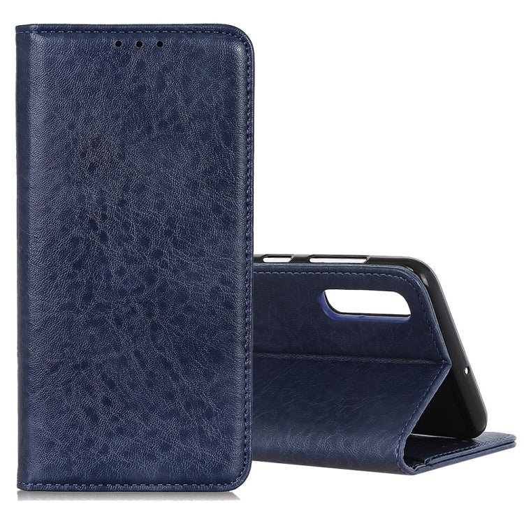 For Galaxy A70s Magnetic Retro Crazy Horse Texture Horizontal Flip Leather Case with Holder & Card Slots