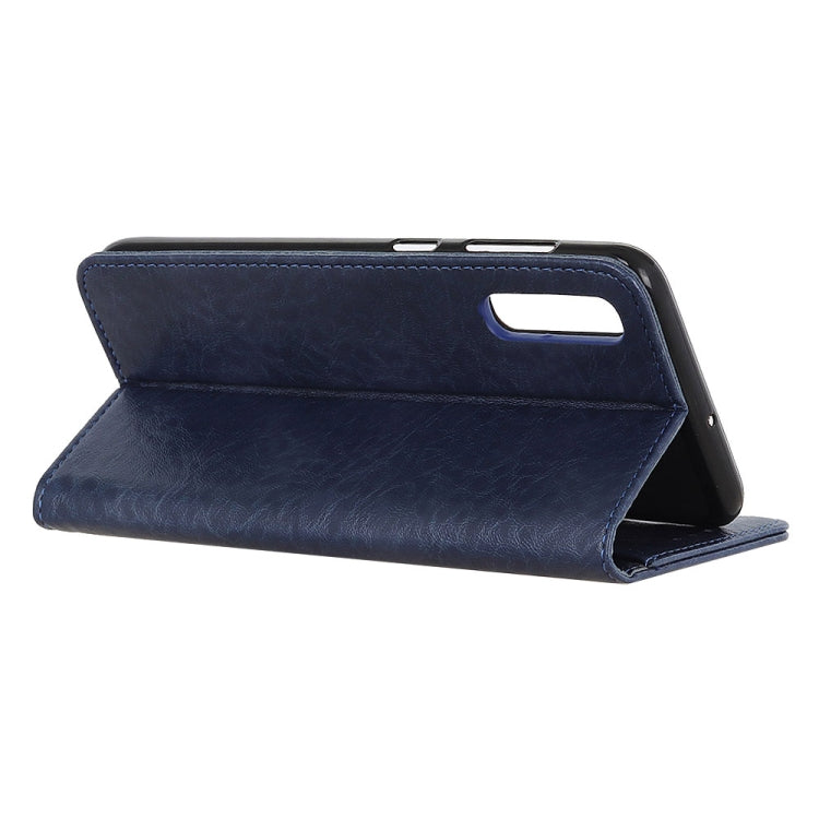 For Galaxy A70s Magnetic Retro Crazy Horse Texture Horizontal Flip Leather Case with Holder & Card Slots