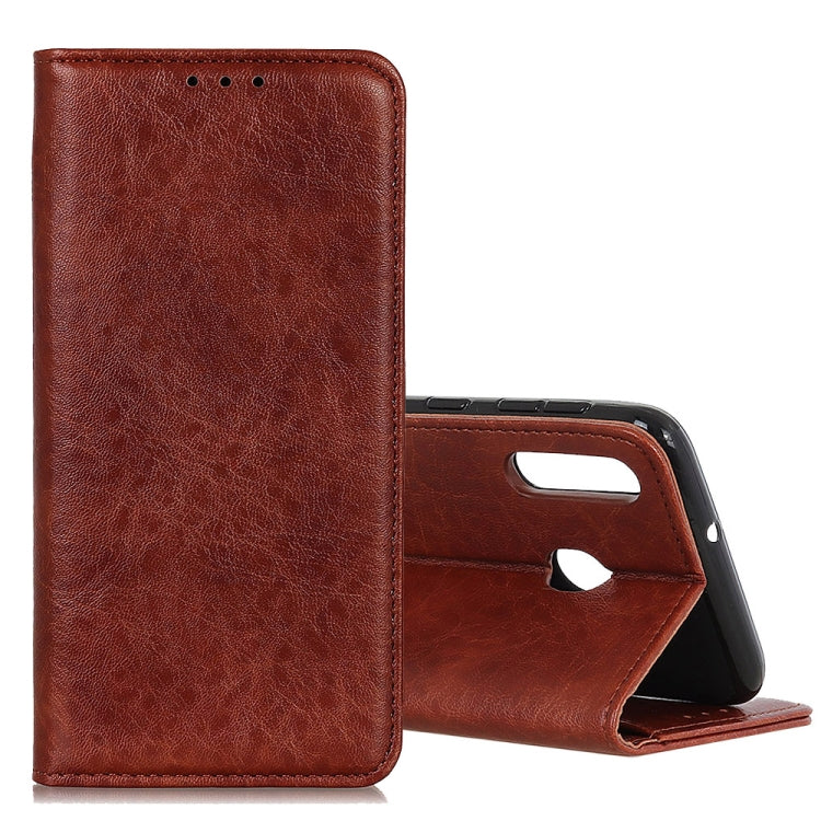For Galaxy M10s Magnetic Retro Crazy Horse Texture Horizontal Flip Leather Case with Holder & Card Slots
