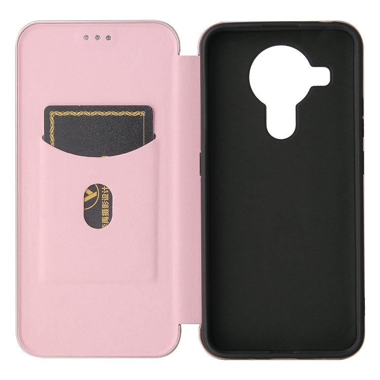 For Nokia 7.3 Carbon Fiber Texture Horizontal Flip TPU + PC + PU Leather Case with Card Slot