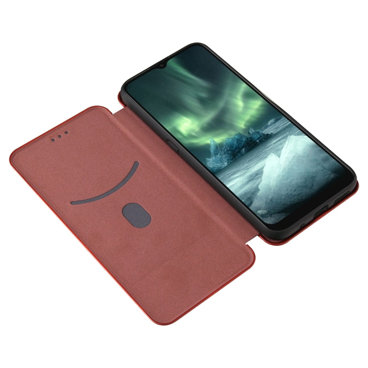 For Nokia 6.3 Carbon Fiber Texture Horizontal Flip TPU + PC + PU Leather Case with Card Slot