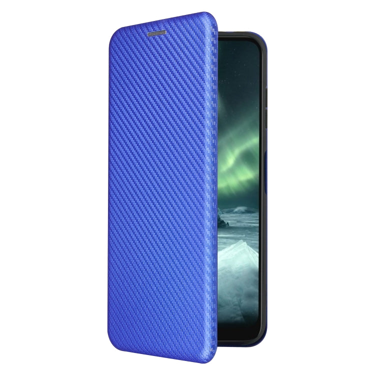 For Nokia 6.3 Carbon Fiber Texture Horizontal Flip TPU + PC + PU Leather Case with Card Slot