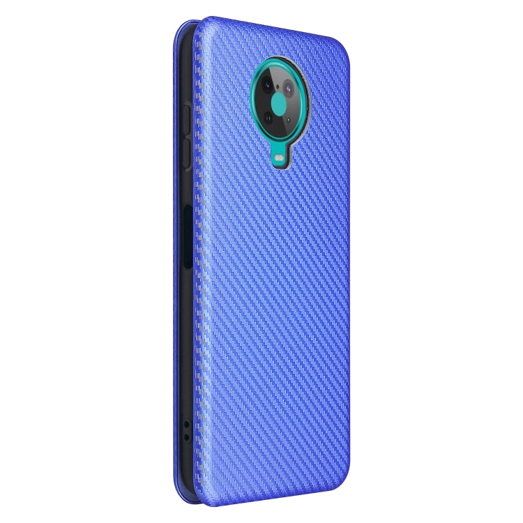For Nokia 6.3 Carbon Fiber Texture Horizontal Flip TPU + PC + PU Leather Case with Card Slot