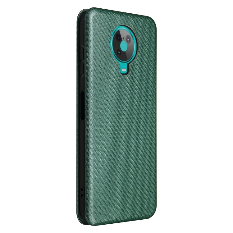For Nokia 6.3 Carbon Fiber Texture Horizontal Flip TPU + PC + PU Leather Case with Card Slot