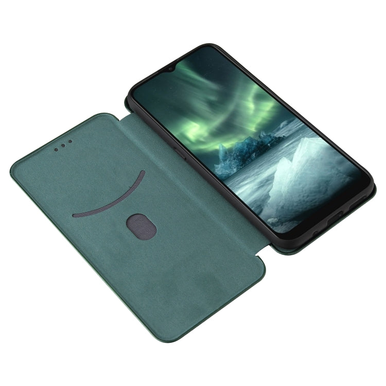 For Nokia 6.3 Carbon Fiber Texture Horizontal Flip TPU + PC + PU Leather Case with Card Slot