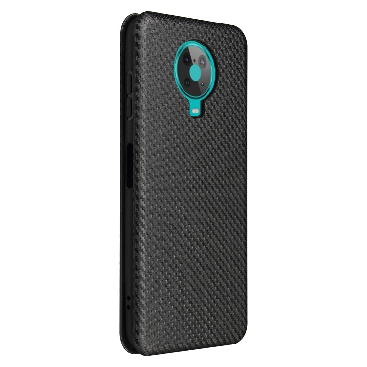 For Nokia 6.3 Carbon Fiber Texture Horizontal Flip TPU + PC + PU Leather Case with Card Slot