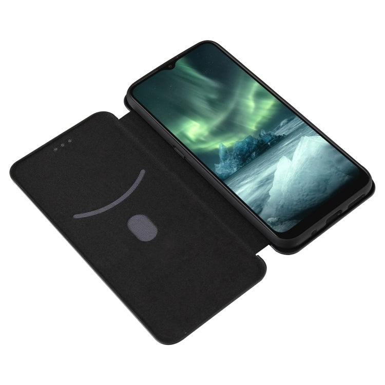 For Nokia 6.3 Carbon Fiber Texture Horizontal Flip TPU + PC + PU Leather Case with Card Slot