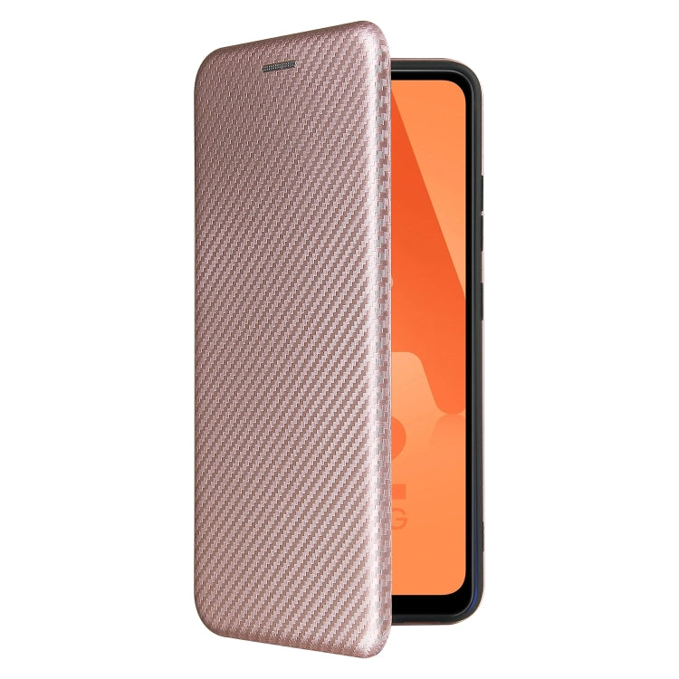 For Samsung Galaxy A32 4G Carbon Fiber Texture Horizontal Flip TPU + PC + PU Leather Case with Card Slot