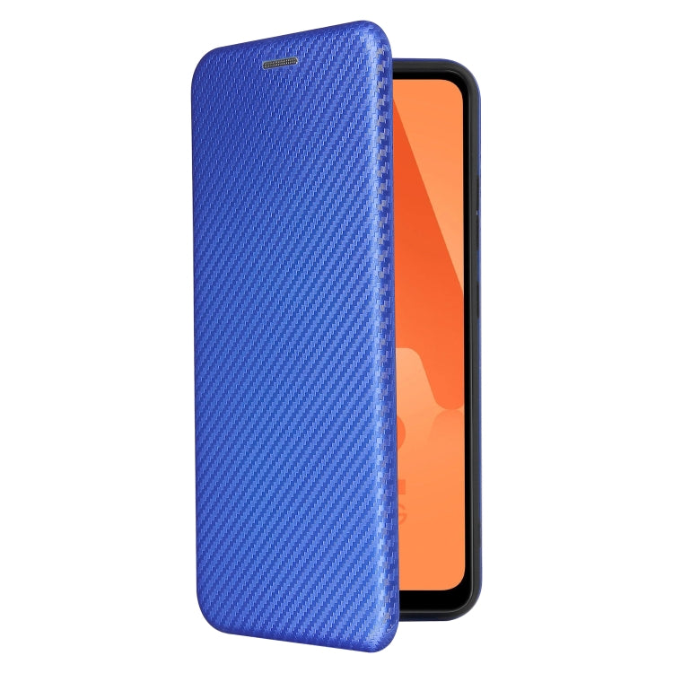 For Samsung Galaxy A32 4G Carbon Fiber Texture Horizontal Flip TPU + PC + PU Leather Case with Card Slot