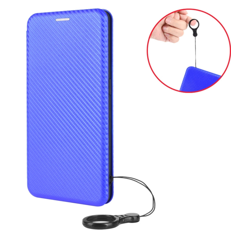 For Samsung Galaxy A32 4G Carbon Fiber Texture Horizontal Flip TPU + PC + PU Leather Case with Card Slot