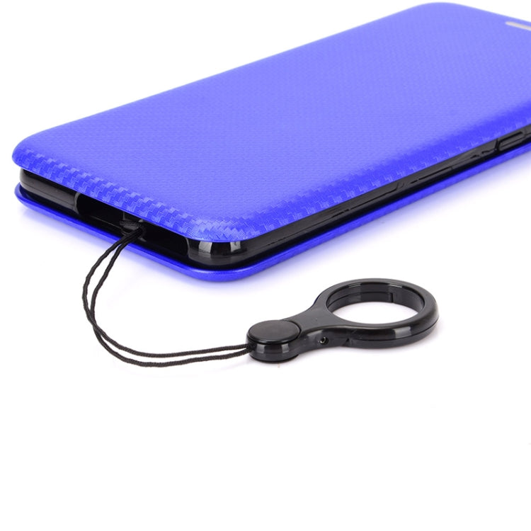 For Samsung Galaxy A32 4G Carbon Fiber Texture Horizontal Flip TPU + PC + PU Leather Case with Card Slot