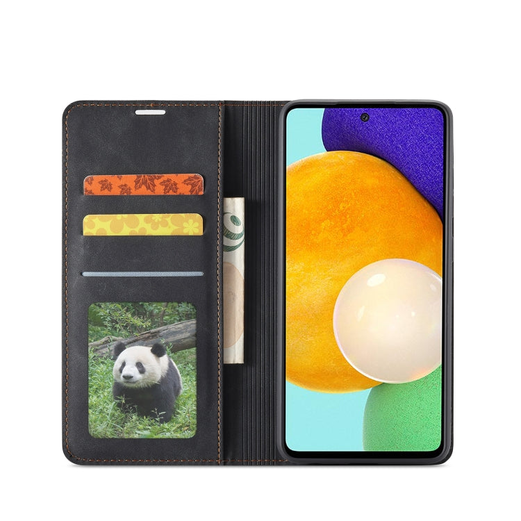 For Samsung Galaxy A52 5G / 4G Forwenw Dream Series Oil Edge Strong Magnetism Horizontal Flip Leather Case with Holder & Card Slots & Wallet & Photo Frame
