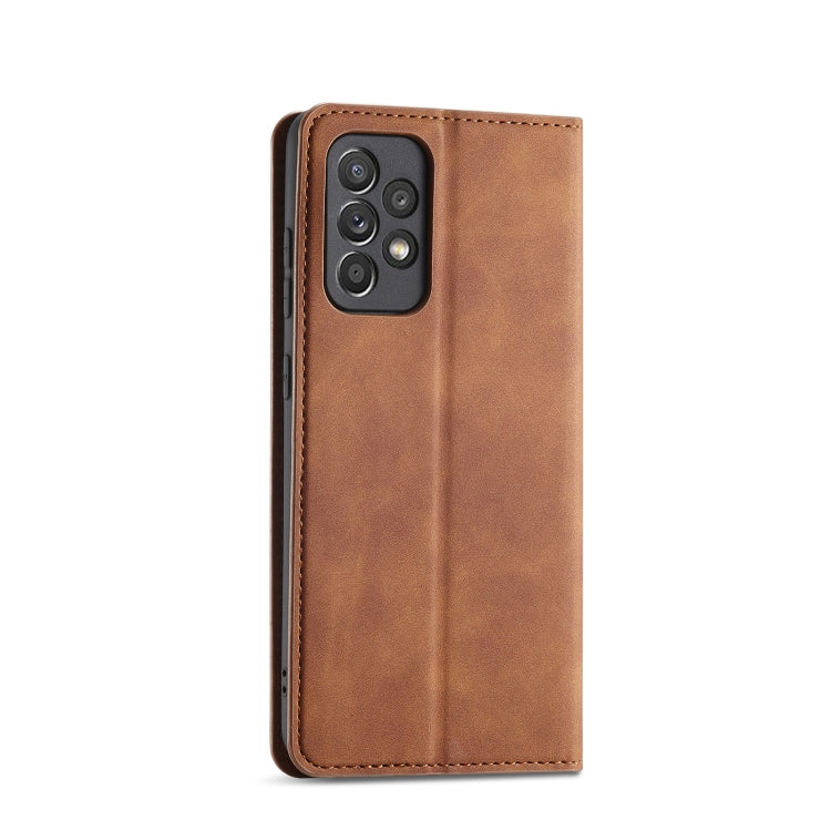 For Samsung Galaxy A52 5G / 4G Forwenw Dream Series Oil Edge Strong Magnetism Horizontal Flip Leather Case with Holder & Card Slots & Wallet & Photo Frame