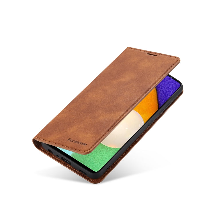 For Samsung Galaxy A52 5G / 4G Forwenw Dream Series Oil Edge Strong Magnetism Horizontal Flip Leather Case with Holder & Card Slots & Wallet & Photo Frame