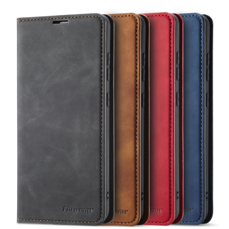 For Samsung Galaxy A52 5G / 4G Forwenw Dream Series Oil Edge Strong Magnetism Horizontal Flip Leather Case with Holder & Card Slots & Wallet & Photo Frame