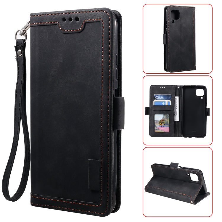 For Samsung Galaxy A12 5G Retro Splicing Horizontal Flip Leather Case with Card Slots & Holder & Wallet