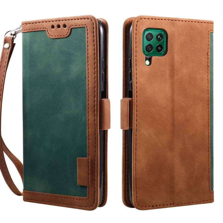 For Samsung Galaxy A12 5G Retro Splicing Horizontal Flip Leather Case with Card Slots & Holder & Wallet