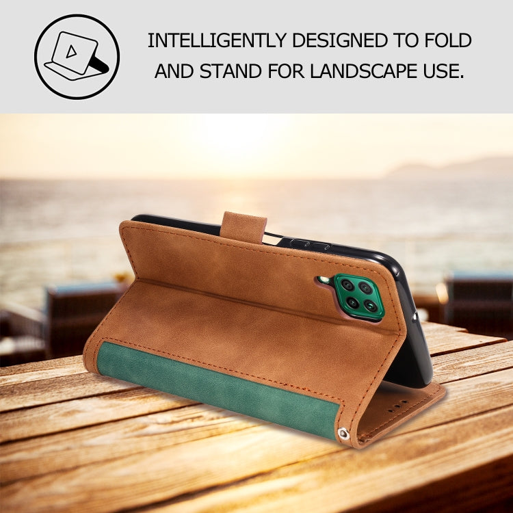 For Samsung Galaxy A12 5G Retro Splicing Horizontal Flip Leather Case with Card Slots & Holder & Wallet