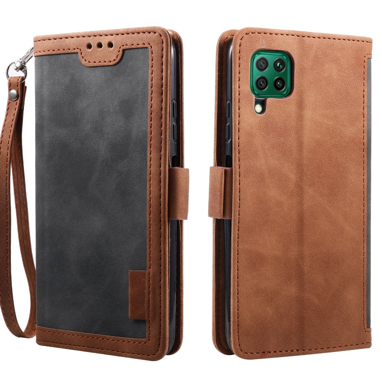 For Samsung Galaxy A12 5G Retro Splicing Horizontal Flip Leather Case with Card Slots & Holder & Wallet