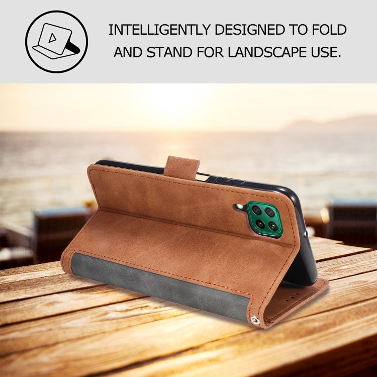 For Samsung Galaxy A12 5G Retro Splicing Horizontal Flip Leather Case with Card Slots & Holder & Wallet