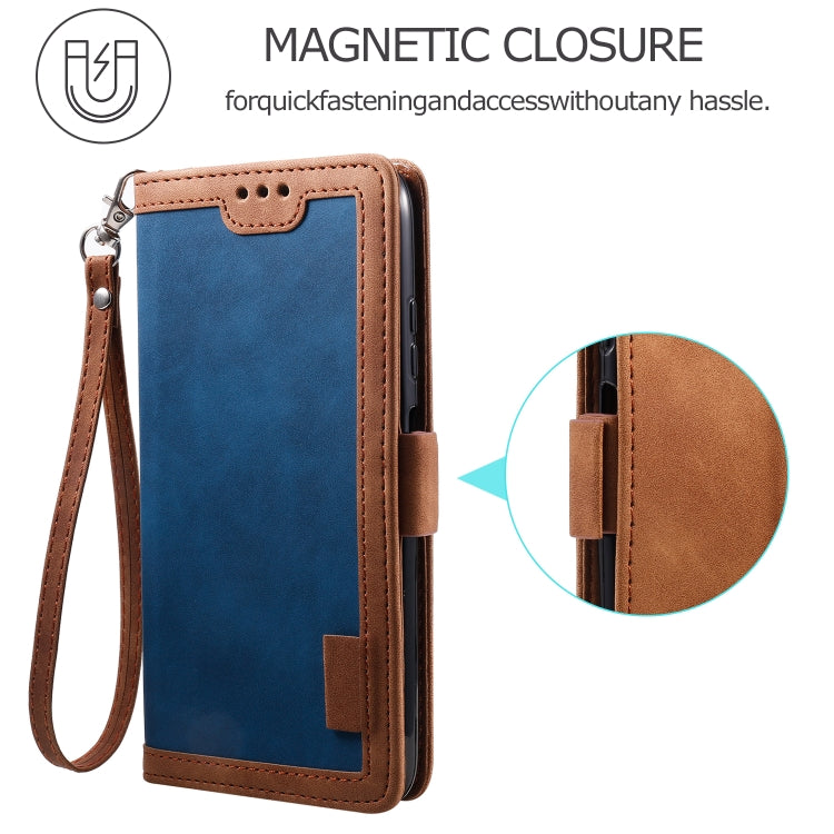 For Samsung Galaxy A12 5G Retro Splicing Horizontal Flip Leather Case with Card Slots & Holder & Wallet