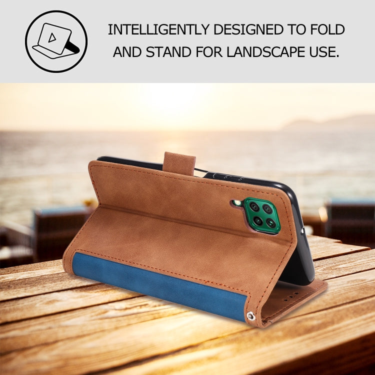 For Samsung Galaxy A12 5G Retro Splicing Horizontal Flip Leather Case with Card Slots & Holder & Wallet