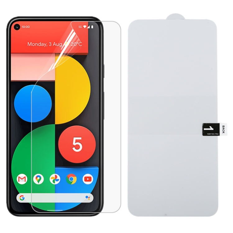 For Google Pixel 5 Full Screen Protector Explosion-proof Hydrogel Film
