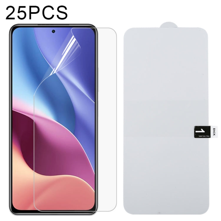 For Xiaomi Redmi K40 / K40 Pro 25 PCS Full Screen Protector Explosion-proof Hydrogel Film