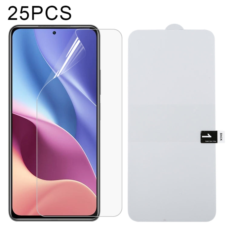 For Xiaomi Redmi K40 Pro+ 25 PCS Full Screen Protector Explosion-proof Hydrogel Film