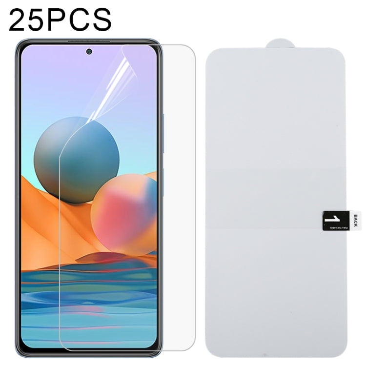 For Xiaomi Redmi Note 10 Pro Max 25 PCS Full Screen Protector Explosion-proof Hydrogel Film