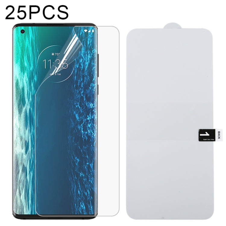 For Motorola Moto Edge 5G 25 PCS Full Screen Protector Explosion-proof Hydrogel Film