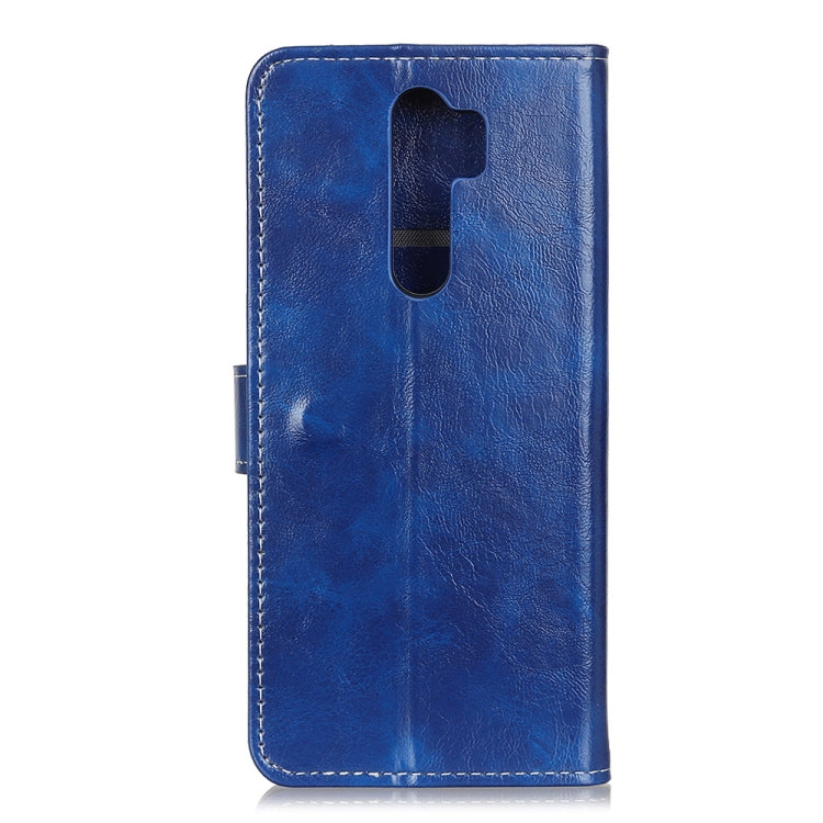 For OPPO A9 (2020) Retro Crazy Horse Texture Horizontal Flip Leather Case with Holder & Card Slots & Photo Frame & Wallet