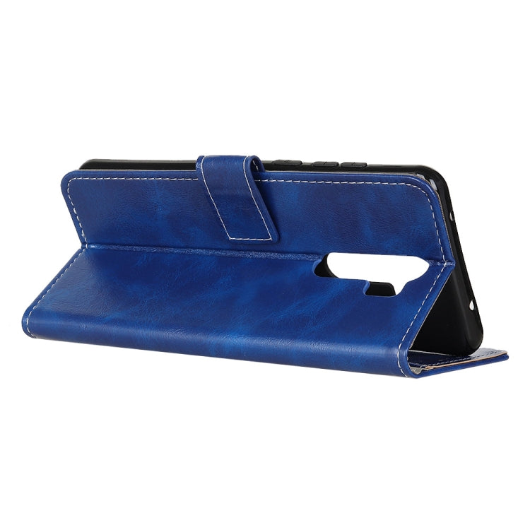 For OPPO A9 (2020) Retro Crazy Horse Texture Horizontal Flip Leather Case with Holder & Card Slots & Photo Frame & Wallet