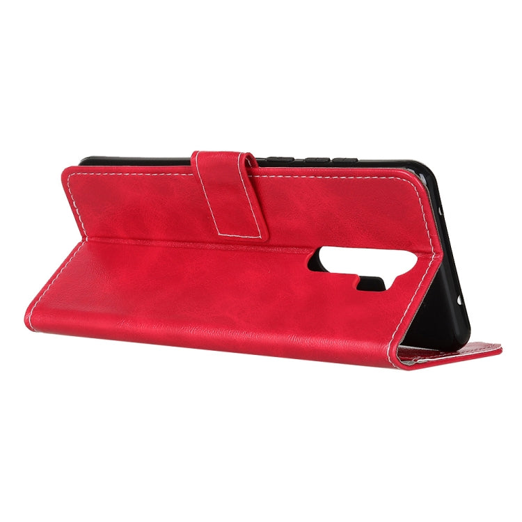 For OPPO A9 (2020) Retro Crazy Horse Texture Horizontal Flip Leather Case with Holder & Card Slots & Photo Frame & Wallet